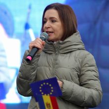 Proeuropietiška Moldovos prezidentė sieks antros kadencijos