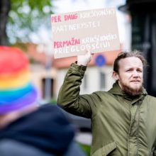 Protesto priežastis – homoseksualai?