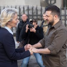 EK vadovė: Rusijos laukia irimas, o Ukraina turi europinę ateitį