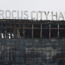 V. Putinas pareiškė, kad esą Ukraina buvo paruošusi „langą“ teroristams iš „Crocus City Hall“