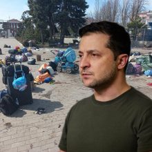 V. Zelenskis prašo tvirto pasaulinio atsako į Kramatorsko traukinių stoties bombardavimą