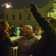 Teatro aikštėje – džiaugsmingas Naujųjų metų sutikimas 