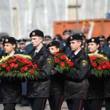 Kaune prezidentė priėmė šeštosios kadetų laidos priesaikas