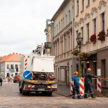 Ką Vilniaus gatvėje tvarko darbininkai?