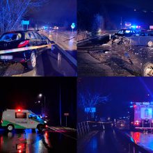 Aiškėja avarijos Lapių kelyje aplinkybės: į gydymo įstaigą pristatytos visos vairuotojos