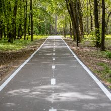 Dviračių takas Ąžuolyne: vieniems primena automagistralę, kitiems – pakilimo taką 