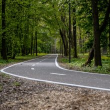 Dviračių takas Ąžuolyne: vieniems primena automagistralę, kitiems – pakilimo taką 