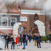 Kauno eglė įžiebta, bet darbai – nebaigti