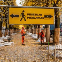 Kaune vieni darbai dar nebaigti, o jau braižomi nauji