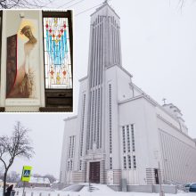 Prieš šventes Kristaus Prisikėlimo bažnyčia pasipuošė pirmaisiais vitražais