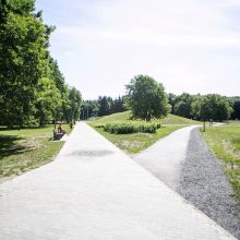 Rekonstruojamam Draugystės parkui – kritika: vaikas fontane paslydo ir krito