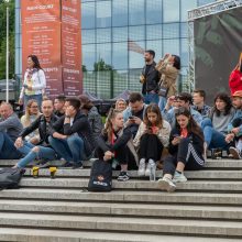 Nuotaikos Eurolygos fanų zonoje: užburia puiki atmosfera 