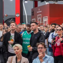 Nuotaikos Eurolygos fanų zonoje: užburia puiki atmosfera 