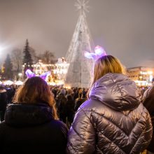 Įžiebta pagrindinė sostinės Kalėdų eglė