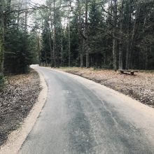 Geros žinios: atnaujinamas pėsčiųjų-dviračių takas Kleboniškio miške