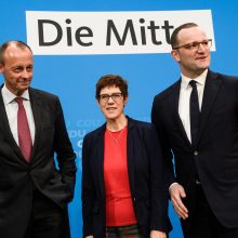 Kas pretenduoja pakeisti A. Merkel krikščionių demokratų sąjungos vadovės poste?