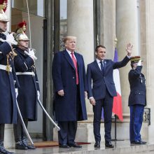 Su D. Trumpu Paryžiuje susitikęs E. Macronas: norime stiprios Europos