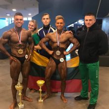 Pasaulio jaunimo kultūrizmo čempionate – brolių Linkevičių triumfas