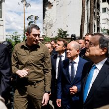 Karas: Kyjive – istorinis vizitas, prieš Ukrainą kariauja daugiau nei 300 tūkst. Rusijos karių