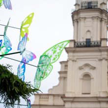 Intensyvus veiksmas Rotušės aikštėje: iki eglės įžiebimo lieka vos kelios dienos