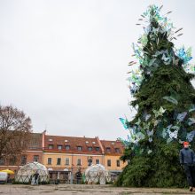 Intensyvus veiksmas Rotušės aikštėje: iki eglės įžiebimo lieka vos kelios dienos