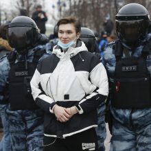 Maskvoje vilnija A. Navalno šalininkų protestai: tarp sulaikytųjų – Kremliaus kritiko žmona