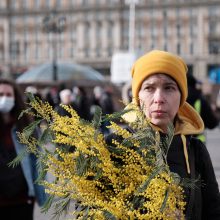 Rusijoje per vieną diena sulaikyta per 5 tūkst. protestuotojų prieš karą Ukrainoje