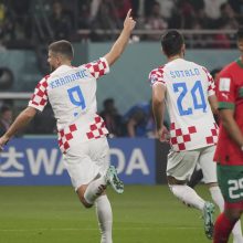 Pasaulio čempionato bronzos medaliais pasidabino Kroatijos futbolininkai 