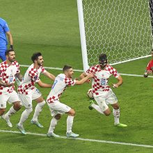 Pasaulio čempionato bronzos medaliais pasidabino Kroatijos futbolininkai 