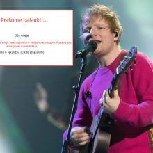 Panika dėl Kaune vyksiančio E. Sheerano koncerto: bilietus įsigys tik kantriausieji?