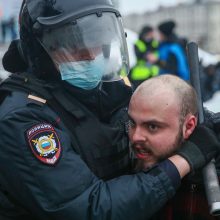 Maskvoje vilnija A. Navalno šalininkų protestai: tarp sulaikytųjų – Kremliaus kritiko žmona