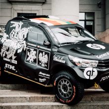 B. Vanagas pristato naują Dakaro automobilį