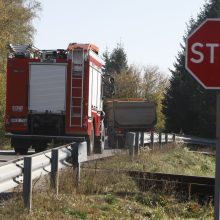 Klaipėdos policijos viršininko pavaduotojui pasipainiojo sunkvežimis