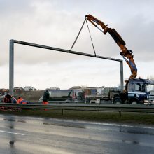 Antradienio rytą vairuotojus šokiravo uždarytas kelias į Palangą