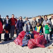 Buriuotojai pajūryje surinko daugiau nei 250 kg šiukšlių