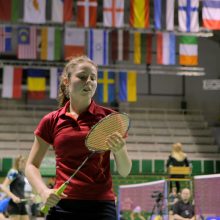 Badmintonininkė V. Fomkinaitė Europos žaidynėse lieka be pergalių