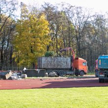 Ekskursija po griaunamą Kauno stadioną: naujas atitiks aukščiausius reikalavimus