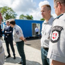 Įkasta kapsulė paskelbė naujojo Kauno policijos komisariato statybų pradžią