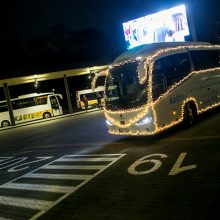 Į gatves išriedėjo kalėdinis autobusas! <span style=color:red;>(nuotraukų galerija)</span>