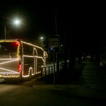Į gatves išriedėjo kalėdinis autobusas! <span style=color:red;>(nuotraukų galerija)</span>