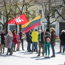 Kaune – ir vėl protestas prieš vaikų testavimą: tėvai laidojo laisvę ir demokratiją