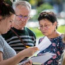 Vienybės aikštėje paminėtos 32-osios Baltijos kelio metinės