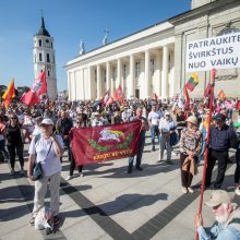 Vilniuje – tūkstantinis protestas: su plakatais „Ne gyvulių pasui“ ir „Dž. Sorošą lauk iš Lietuvos“