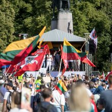 Vilniuje – tūkstantinis protestas: su plakatais „Ne gyvulių pasui“ ir „Dž. Sorošą lauk iš Lietuvos“