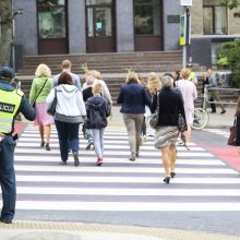 Pirmąją rugsėjo savaitę ties mokyklų perėjomis budės pareigūnai ir savanoriai