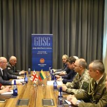 R. Karoblis Batumyje susitiko su Gruzijos gynybos ministru