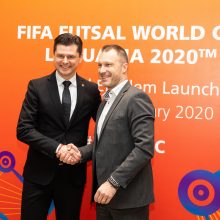 Pristatyta Lietuvoje vyksiančio FIFA salės futbolo pasaulio čempionato emblema