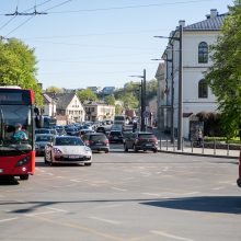 Prieš Kauno pilies žiedinės sankryžos rekonstrukciją vairuotojus jau pasitiko spūstys