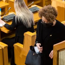 Pasipiktinę Z. Šličytės kalba Seimo salę paliko dalis politikų ir svečių