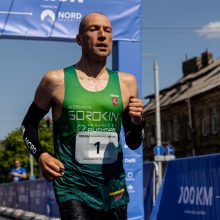 Ultramaratonininkas A. Sorokinas Vilniuje pagerino 100 kilometrų bėgimo rekordą